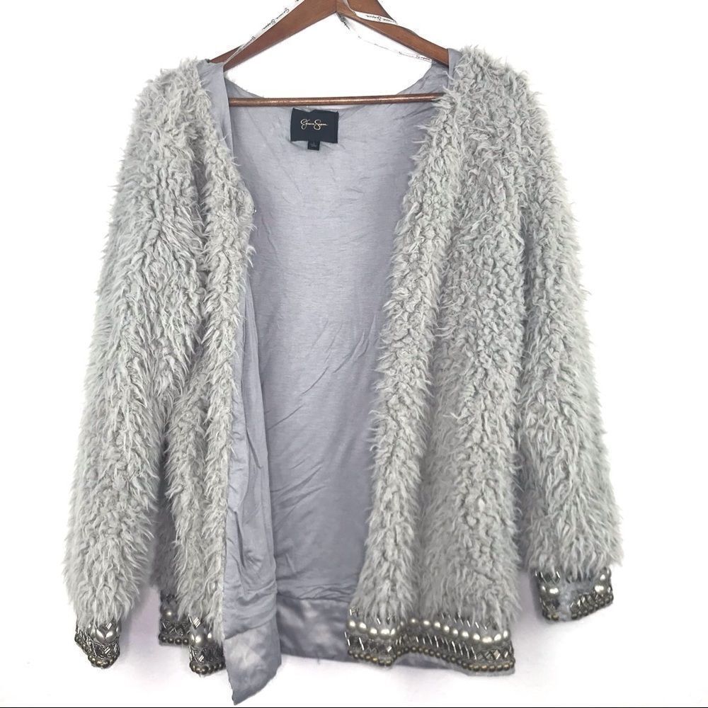 Jessica Simpson Shaggy Cardigan Size L